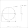 Frameless Round Tilt Mirror with Beveled Edge