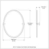 Frameless Oval Tilt Mirror with Beveled Edge