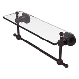 Astor Place Vanity Glass Shelf  with Integrated Towel Bar