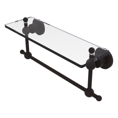 Astor Place Vanity Glass Shelf  with Integrated Towel Bar