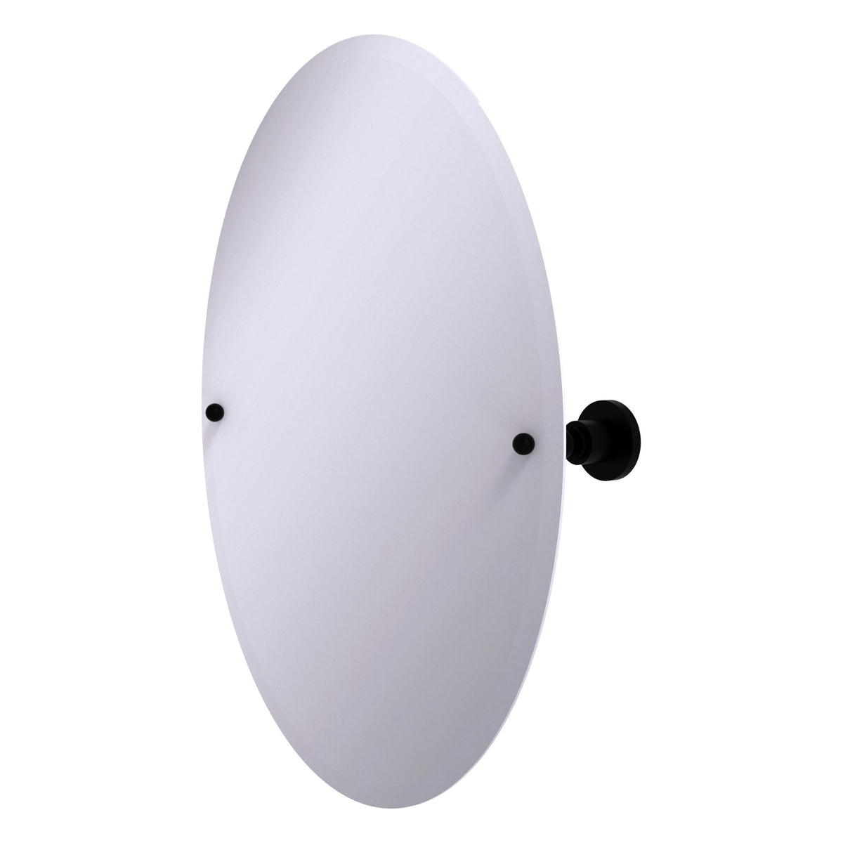 Frameless Oval Tilt Mirror with Beveled Edge