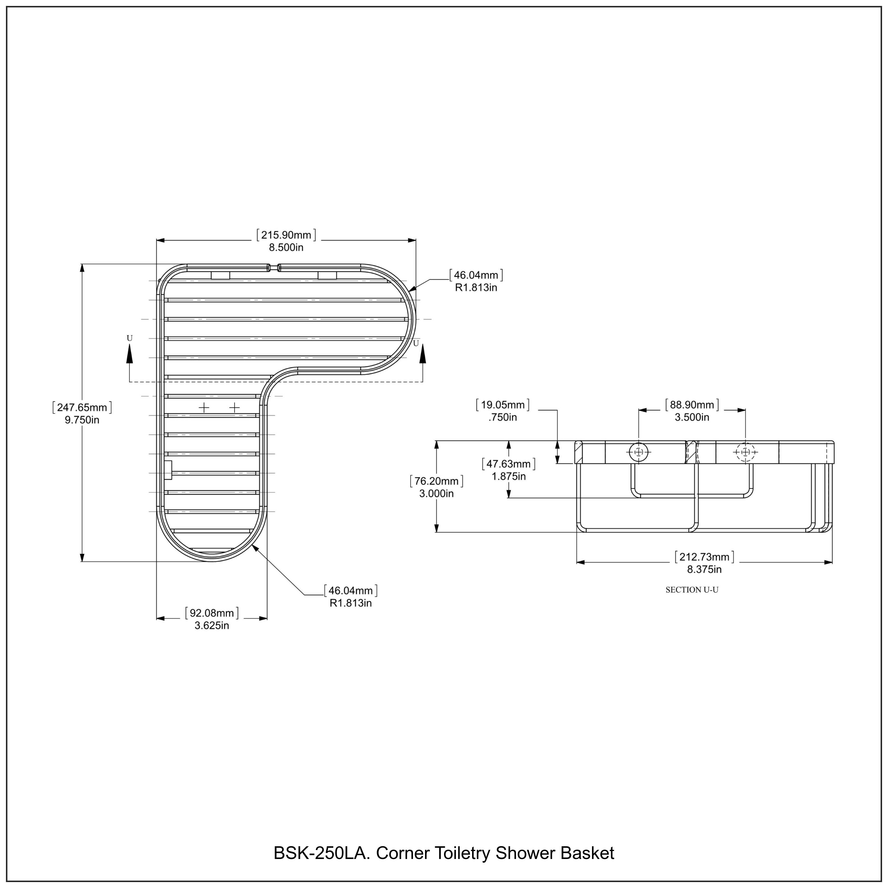 Corner Toiletry Shower Basket