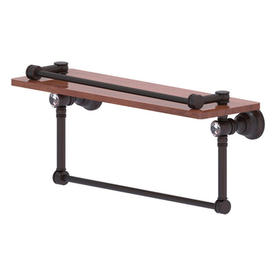 Carolina Crystal Collection Gallery Wood Shelf with Towel Bar