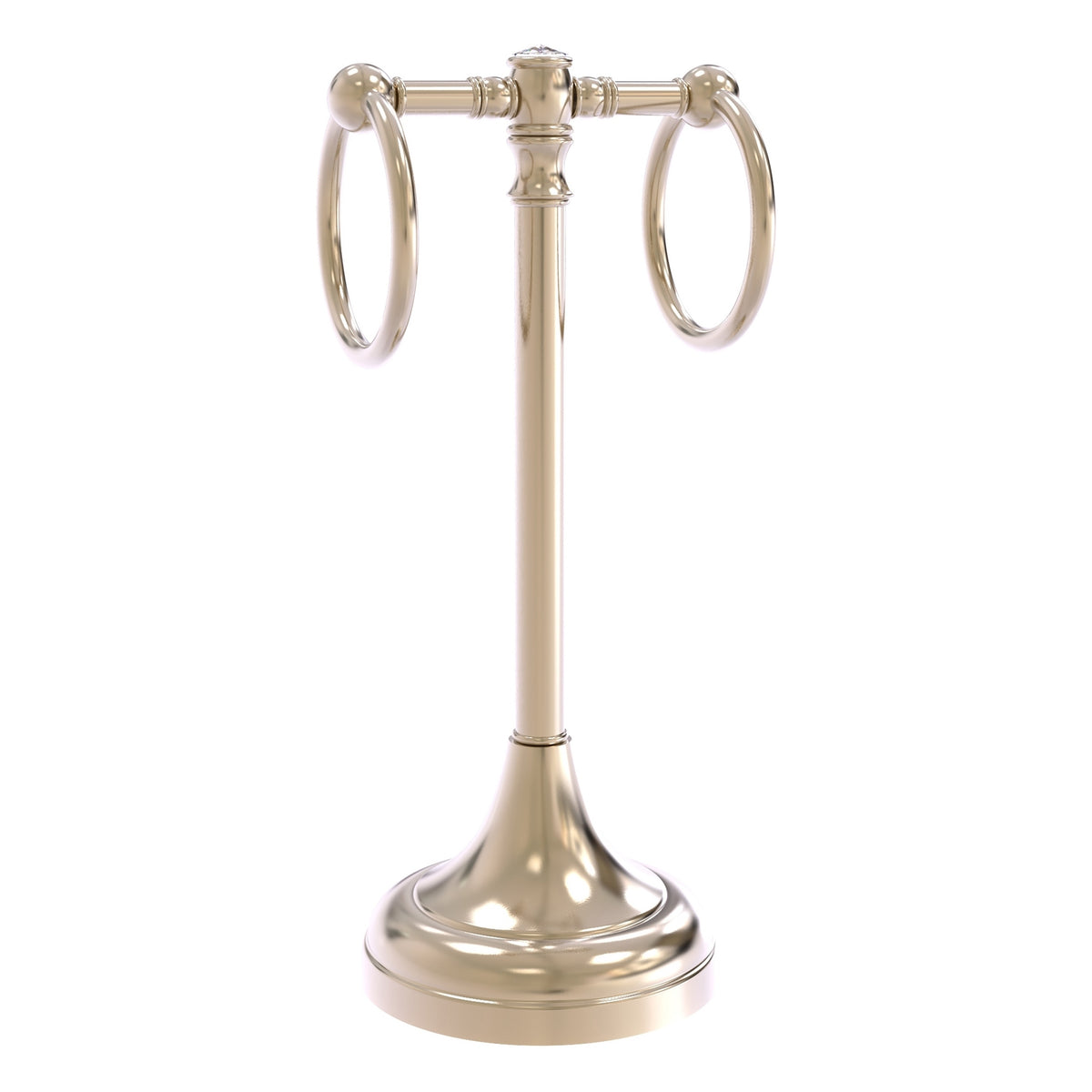 Carolina Crystal Collection 2 Ring Guest Towel Stand