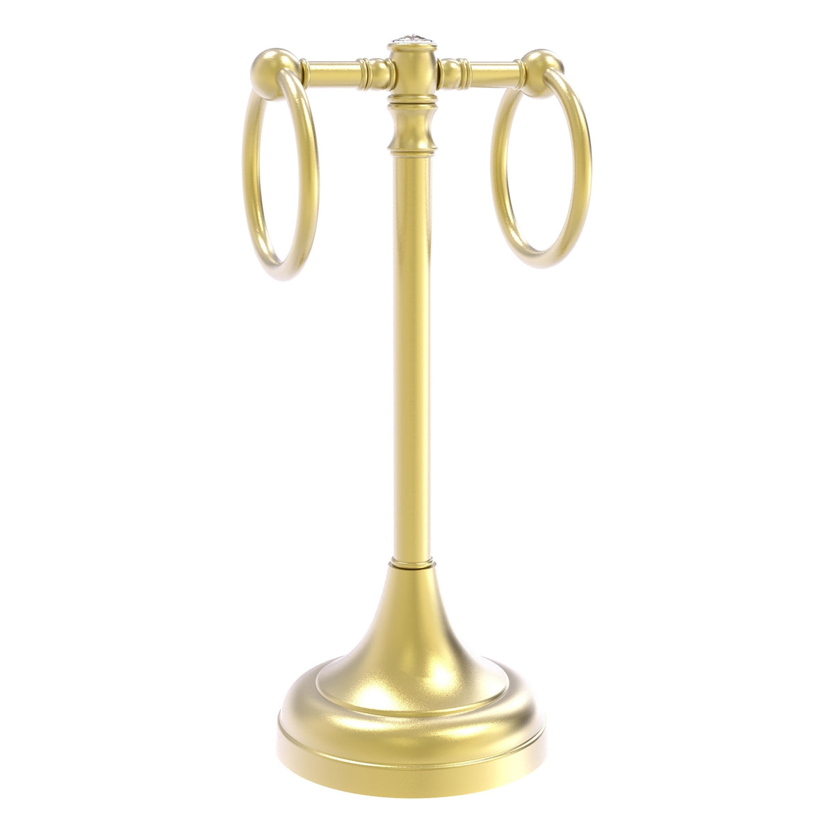 Carolina Crystal Collection 2 Ring Guest Towel Stand