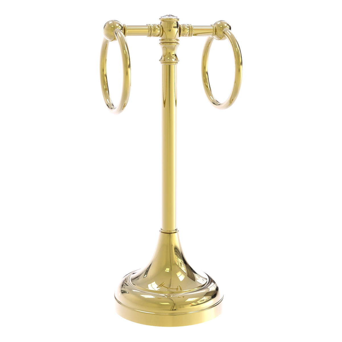 Carolina Crystal Collection 2 Ring Guest Towel Stand