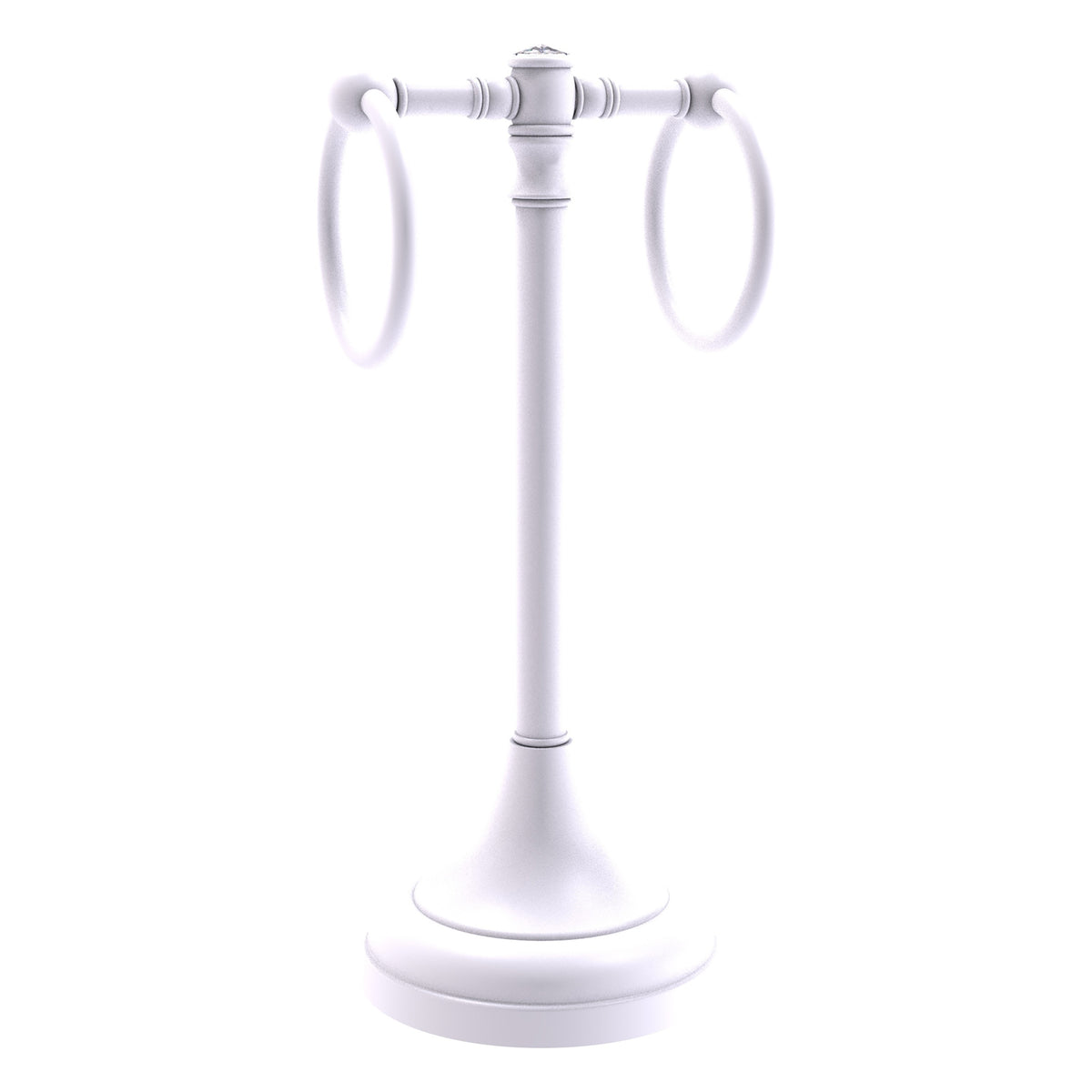 Carolina Crystal Collection 2 Ring Guest Towel Stand