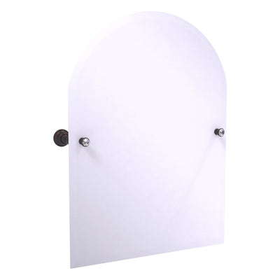 Carolina Crystal Collection Frameless Arched Top Tilt Mirror with Beveled Edge