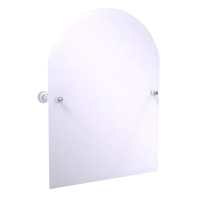 Carolina Crystal Collection Frameless Arched Top Tilt Mirror with Beveled Edge