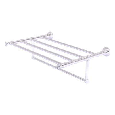 Carolina Crystal Collection Towel Shelf with Integrated Towel Bar