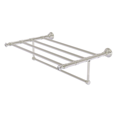 Carolina Crystal Collection Towel Shelf with Integrated Towel Bar