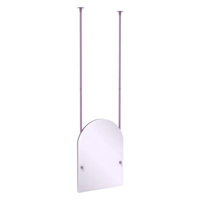 Frameless Arched Top Ceiling Hung Mirror