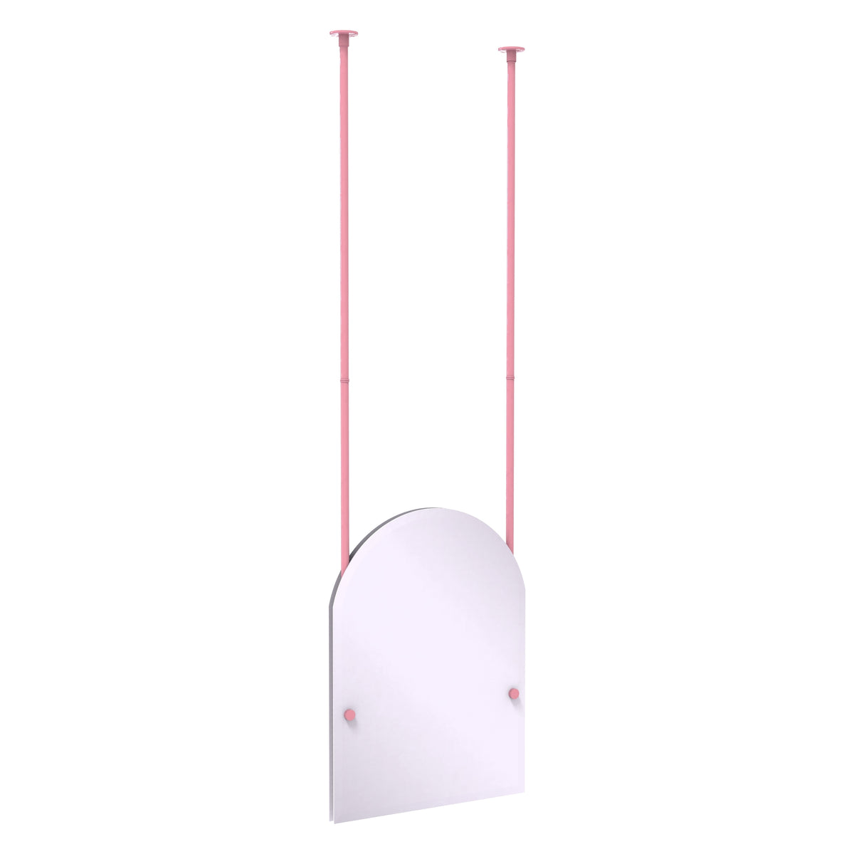Frameless Arched Top Ceiling Hung Mirror