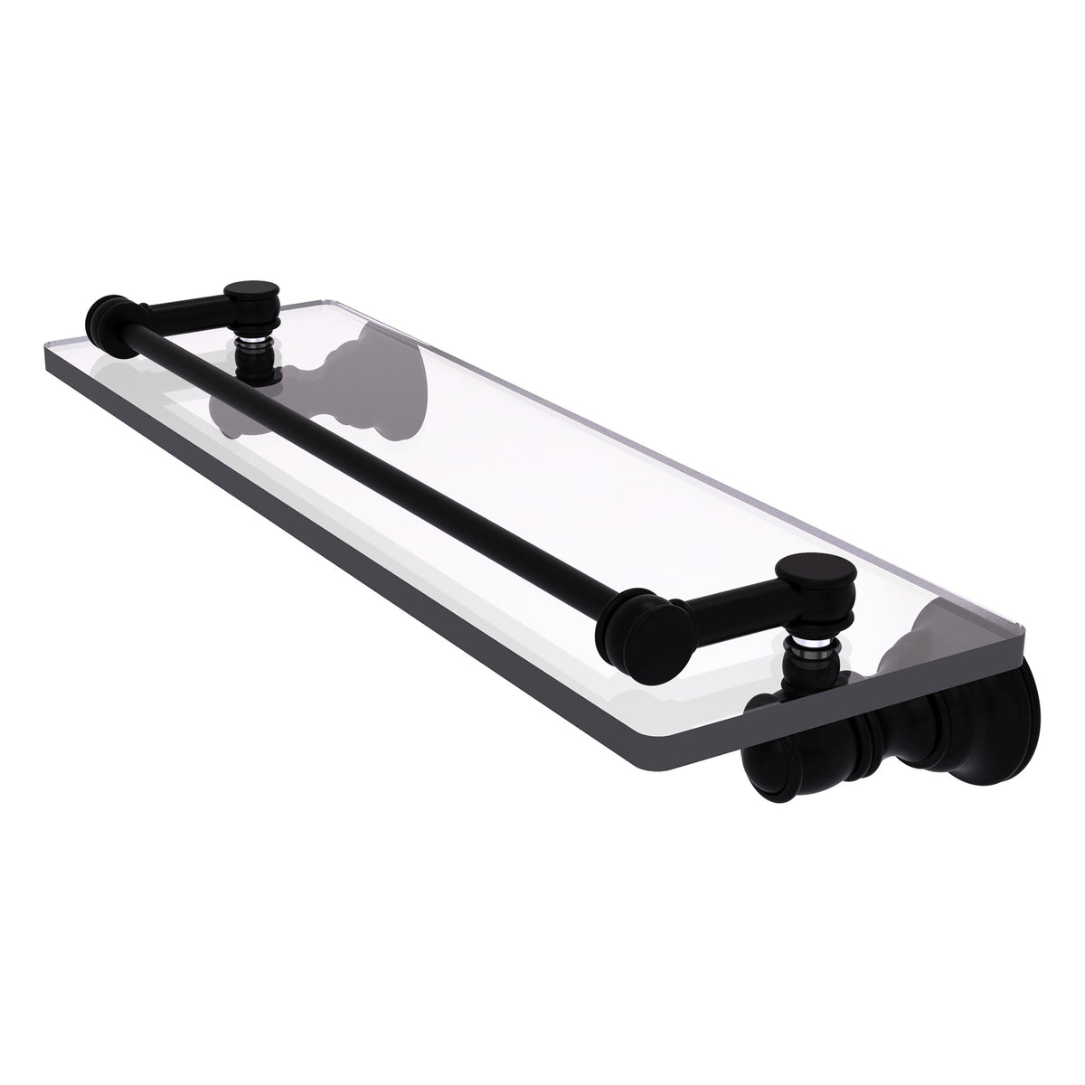 Carolina Collection Glass Shelf with Gallery Rail