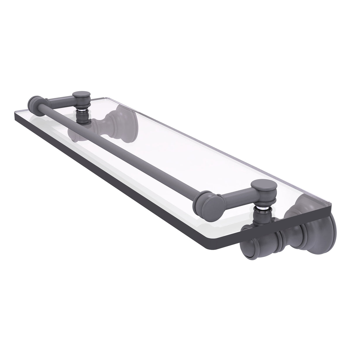 Carolina Collection Glass Shelf with Gallery Rail