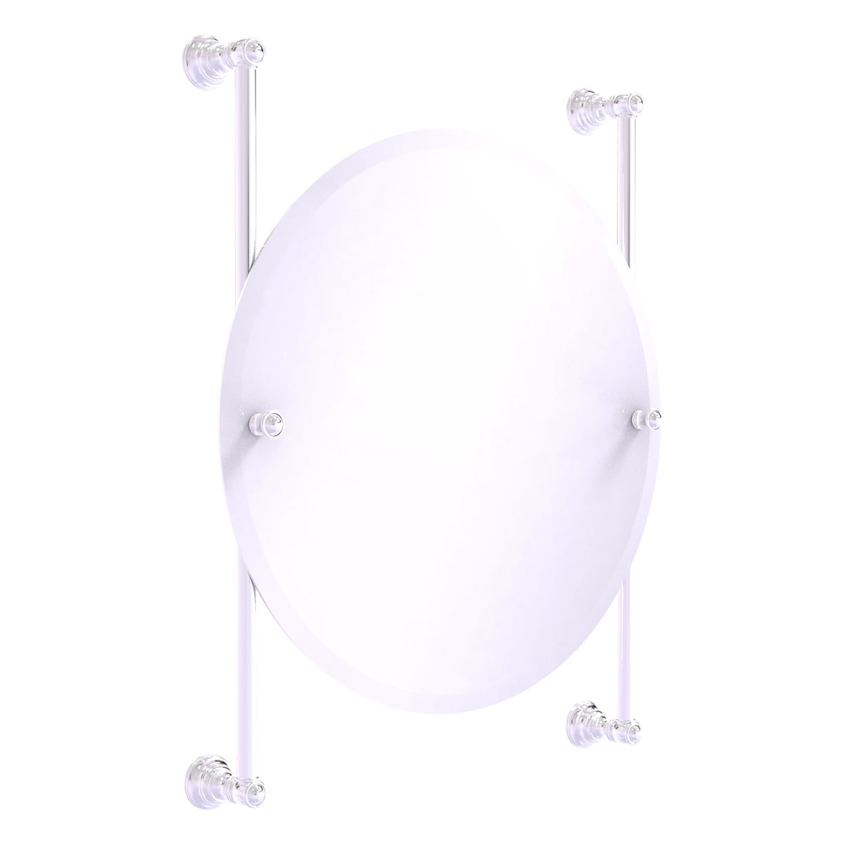 Carolina Collection Round Frameless Rail Mounted Mirror