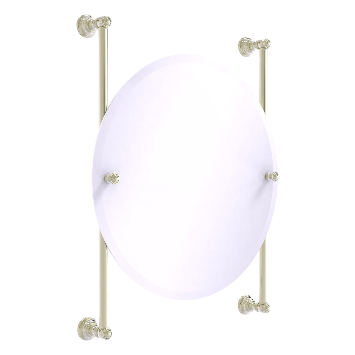 Carolina Collection Round Frameless Rail Mounted Mirror