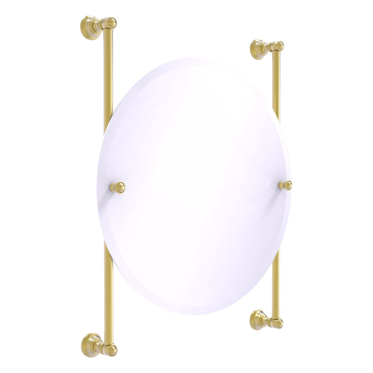 Carolina Collection Round Frameless Rail Mounted Mirror