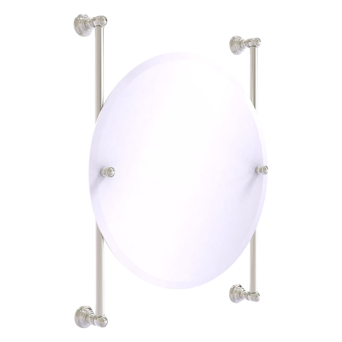 Carolina Collection Round Frameless Rail Mounted Mirror