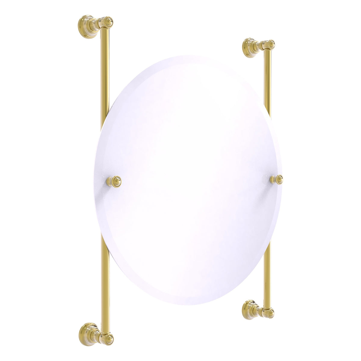Carolina Collection Round Frameless Rail Mounted Mirror
