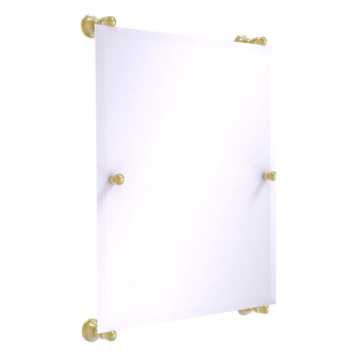 Carolina Collection Rectangular Frameless Rail Mounted Mirror