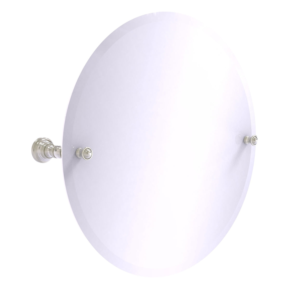 Carolina Collection Frameless Round Tilt Mirror with Beveled Edge