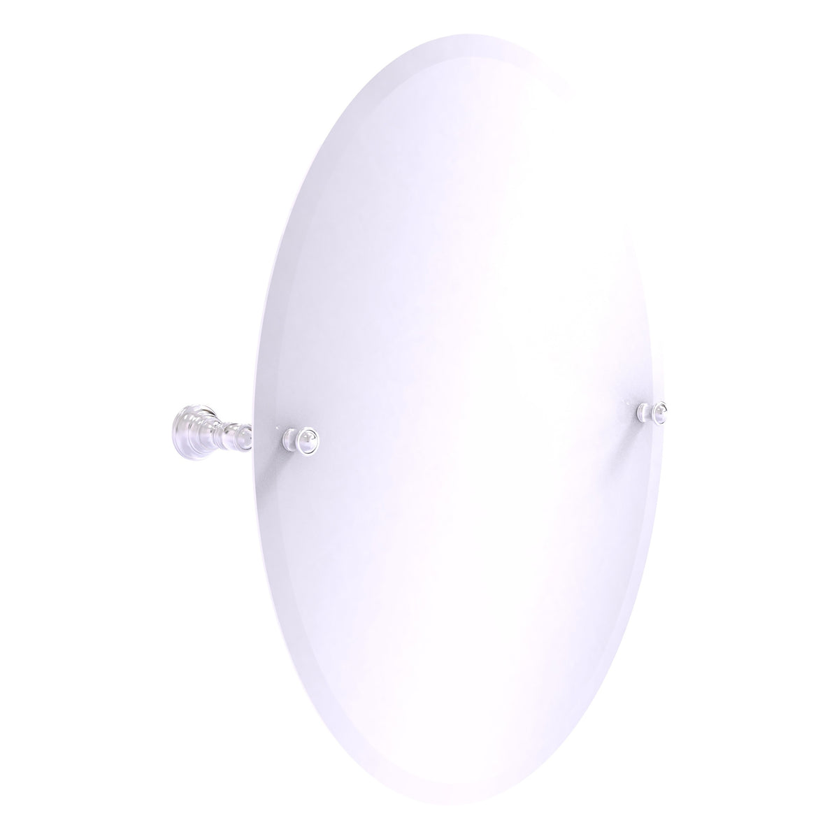 Carolina Collection Frameless Oval Tilt Mirror with Beveled Edge