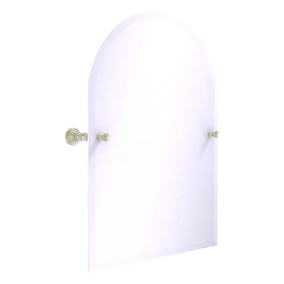 Carolina Collection Frameless Arched Top Tilt Mirror with Beveled Edge