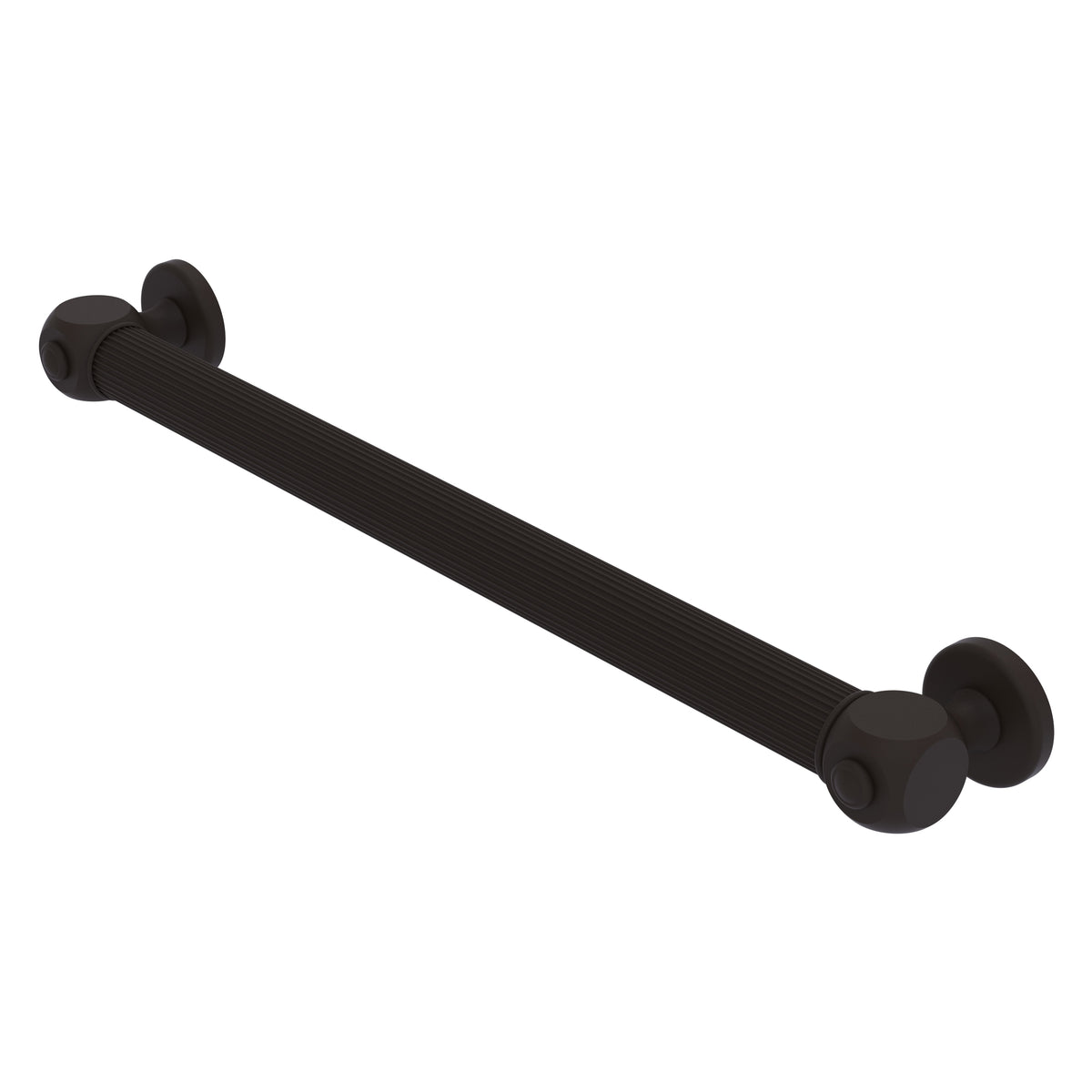 Cube Design Reeded Grab Bar - 18 inch