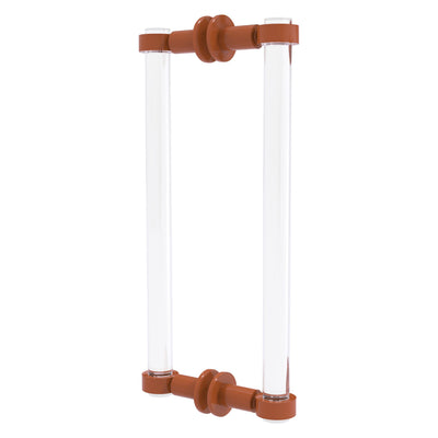 Clearview Collection Back to Back Shower Door Pull with Smooth Accents