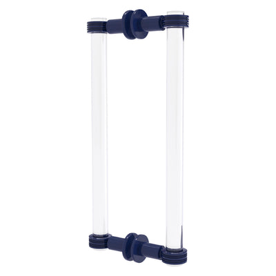 Clearview Collection Back to Back Shower Door Pull with Dotted Accents