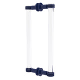 Clearview Collection Back to Back Shower Door Pull with Dotted Accents