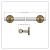 Clearview Collection Towel Bar with Smooth Accents