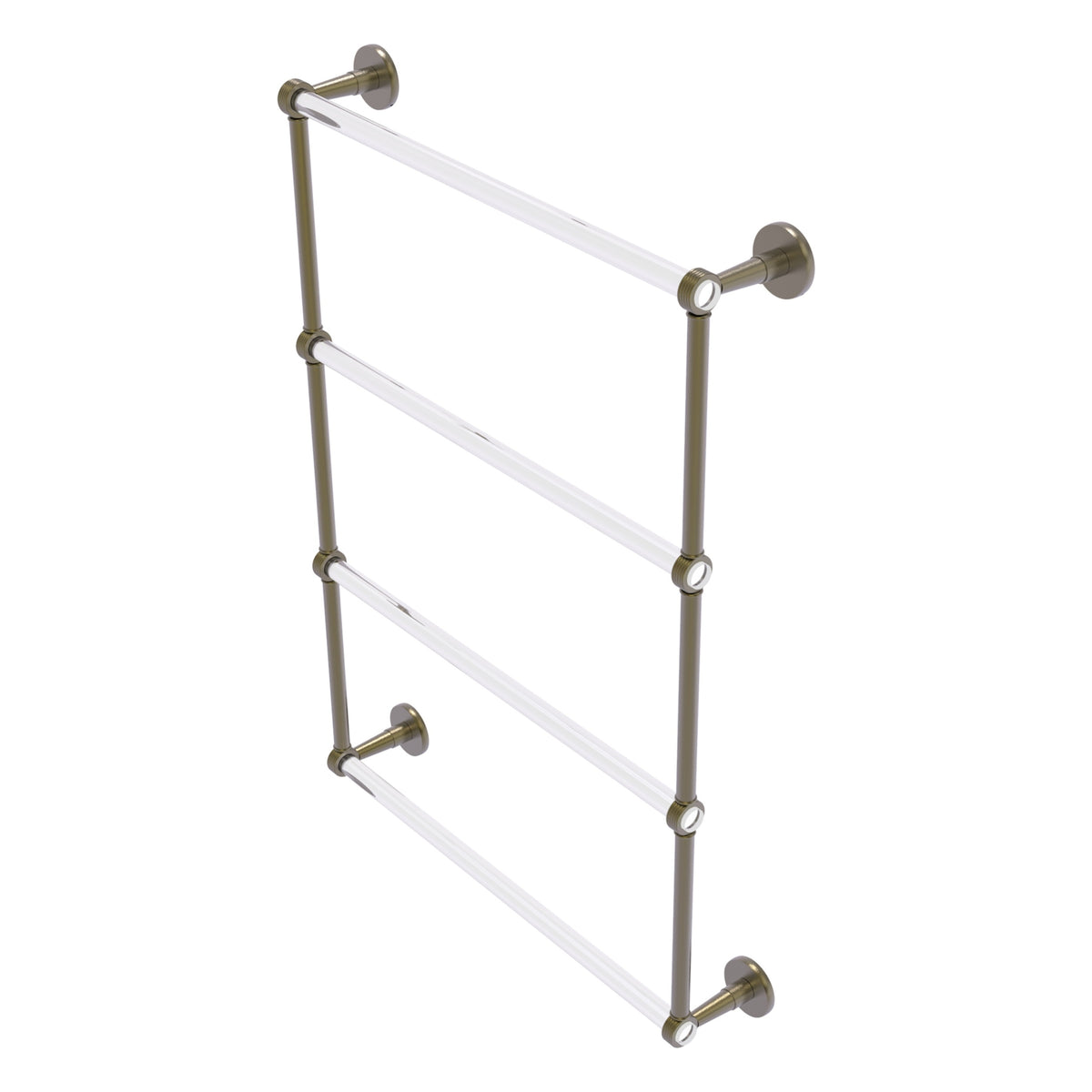 Clearview Collection 4 Tier Ladder Towel Bar with Grooved Accents