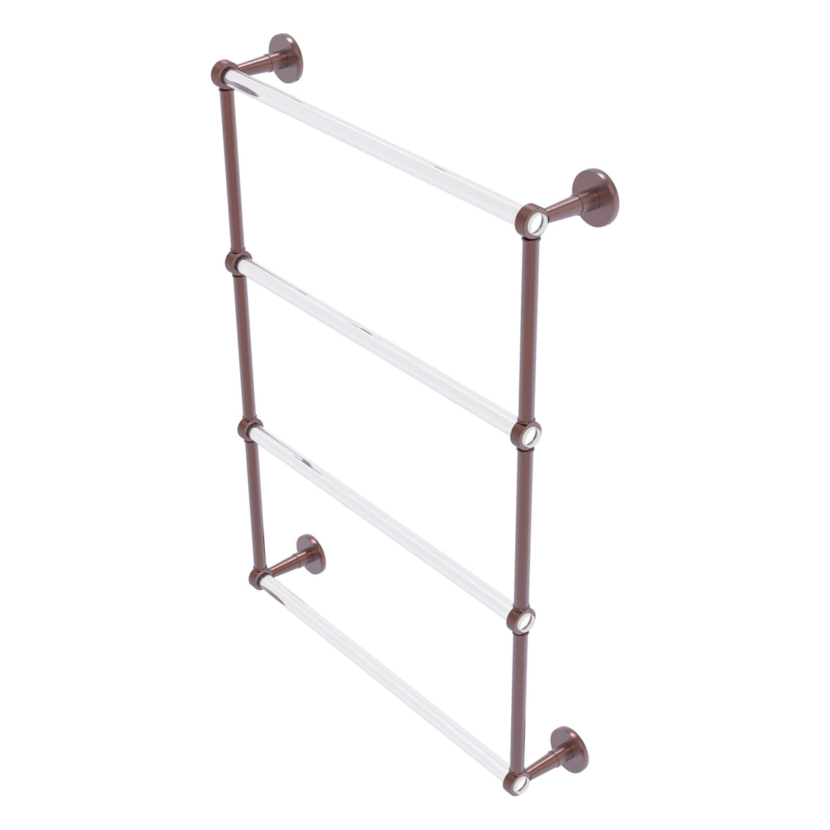 Clearview Collection 4 Tier Ladder Towel Bar with Grooved Accents