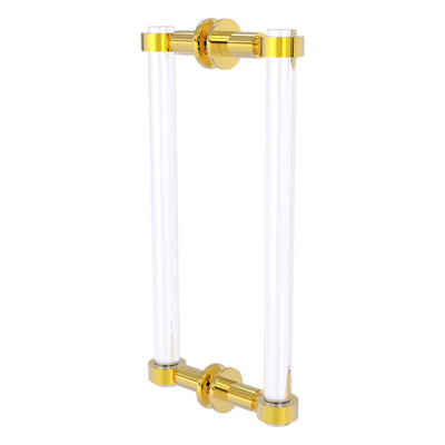 Clearview Collection Back to Back Shower Door Pull with Smooth Accents