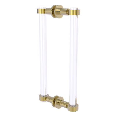 Clearview Collection Back to Back Shower Door Pull with Smooth Accents