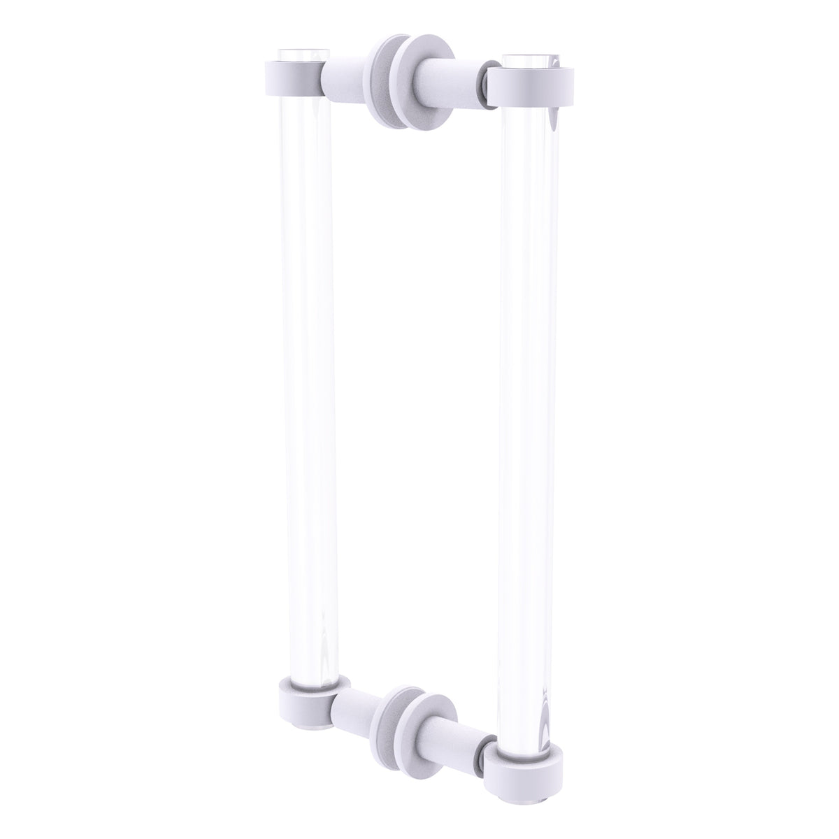Clearview Collection Back to Back Shower Door Pull with Smooth Accents