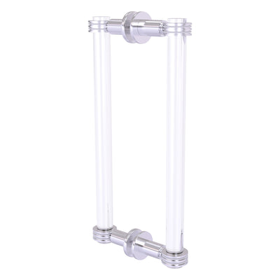 Clearview Collection Back to Back Shower Door Pull with Dotted Accents