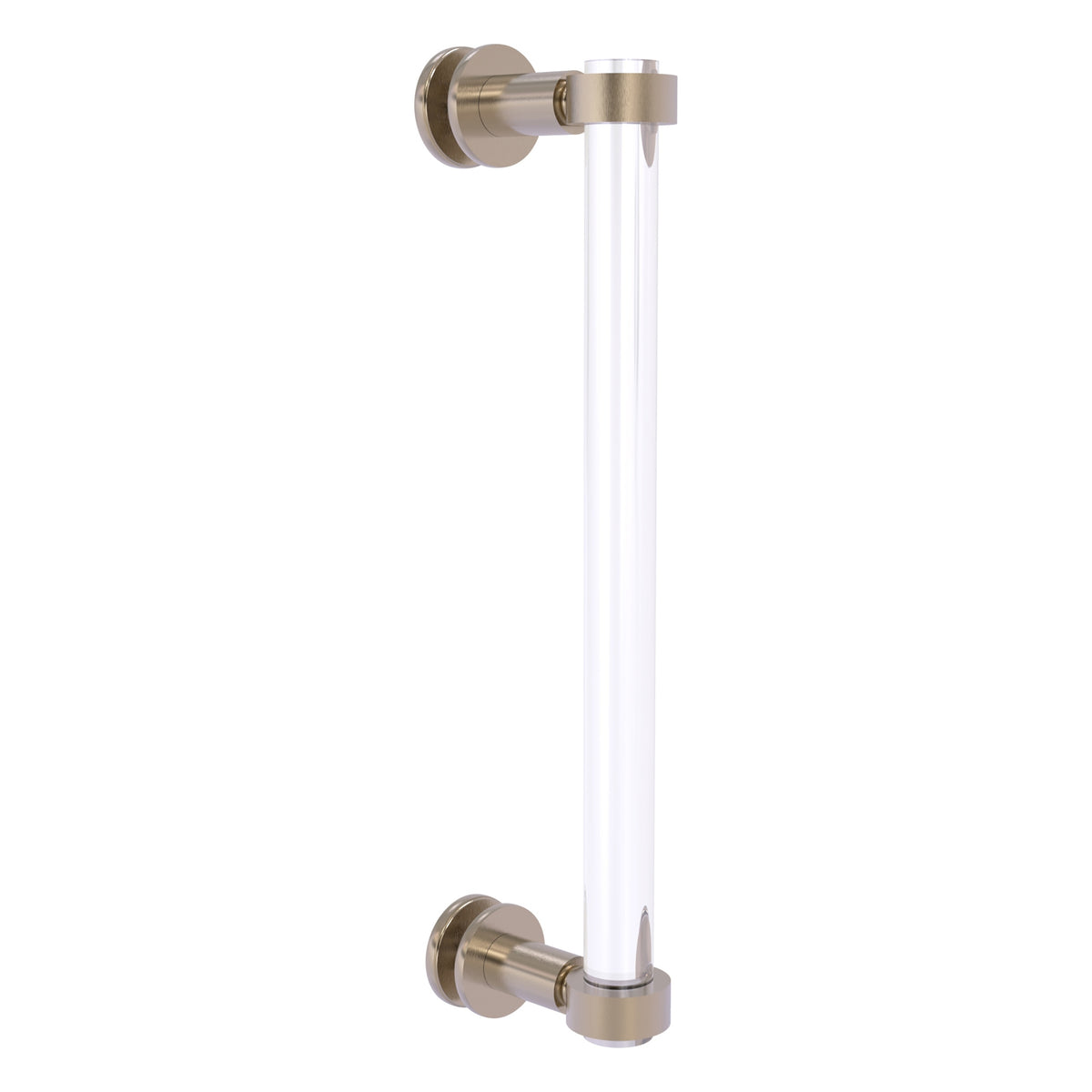 Clearview Collection Single Side Shower Door Pull with Smooth Accents