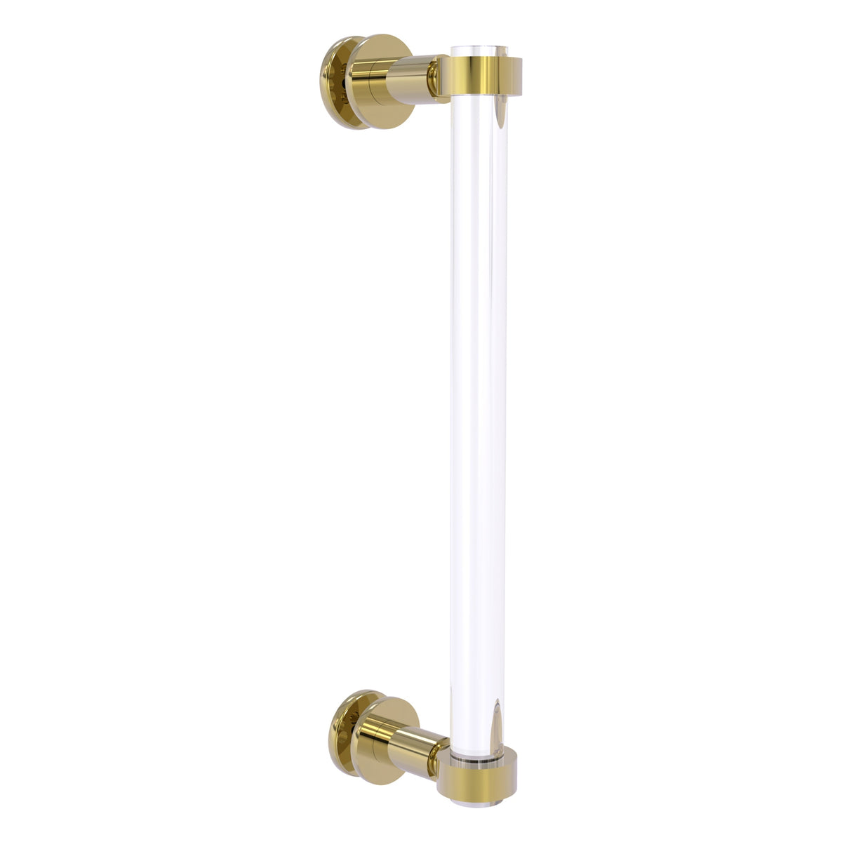Clearview Collection Single Side Shower Door Pull with Smooth Accents