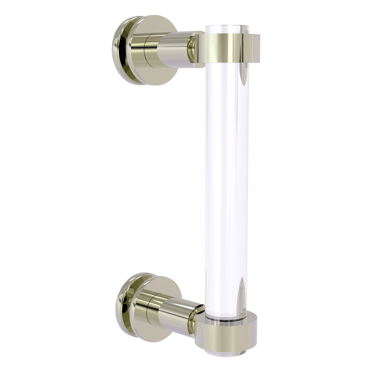 Clearview Collection Single Side Shower Door Pull with Smooth Accents