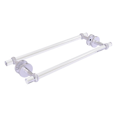 Clearview Collection Back to Back Shower Door Towel Bar with Twisted Accents