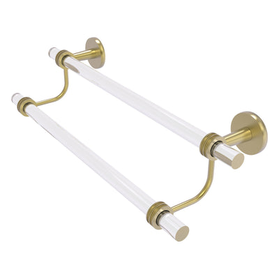 Clearview Collection Double Towel Bar with Dotted Accents