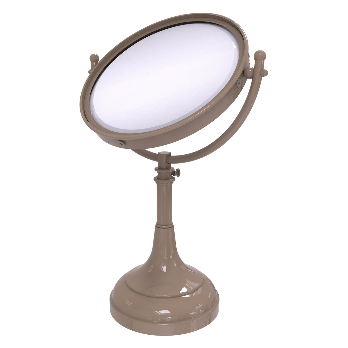 Height Adjustable 8 Inch Vanity Top Make-Up Mirror