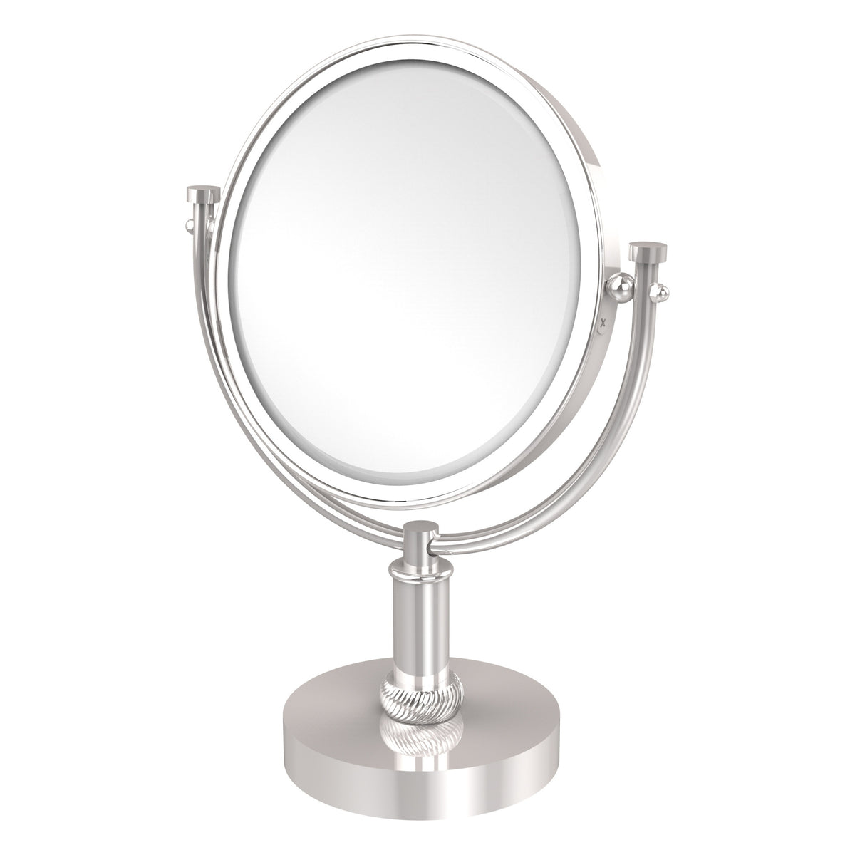 8 Inch Vanity Top Make-Up Mirror with Twisted Accents