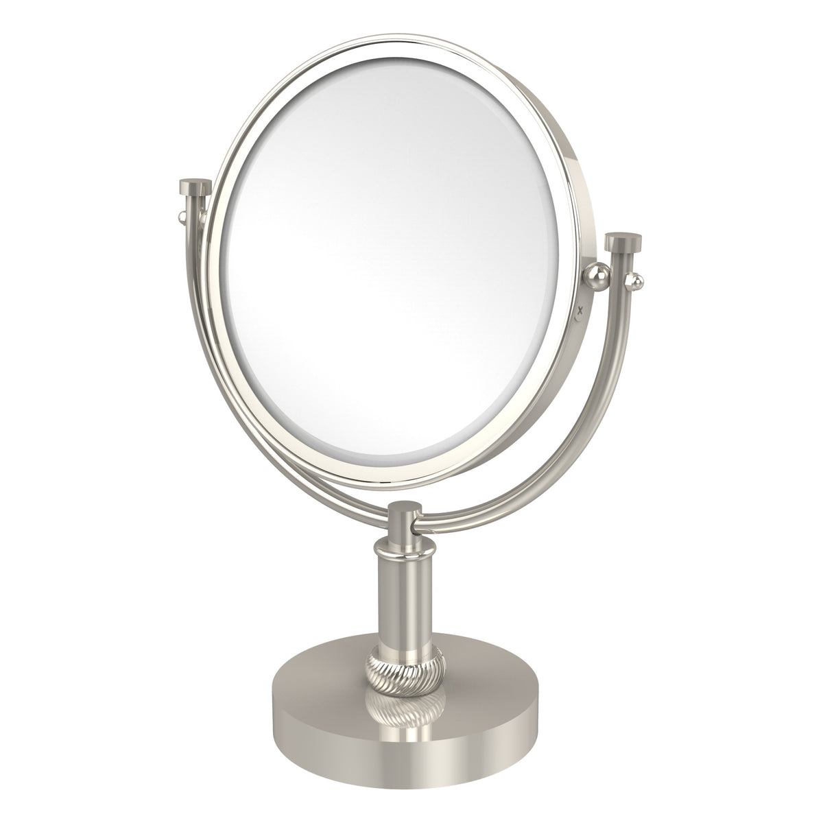8 Inch Vanity Top Make-Up Mirror with Twisted Accents