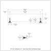 Dottingham Collection Single Glass Shelf