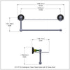 Dottingham Collection Paper Towel Holder with Glass Shelf