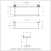Dottingham Collection Double Glass Shelf with Gallery Rail